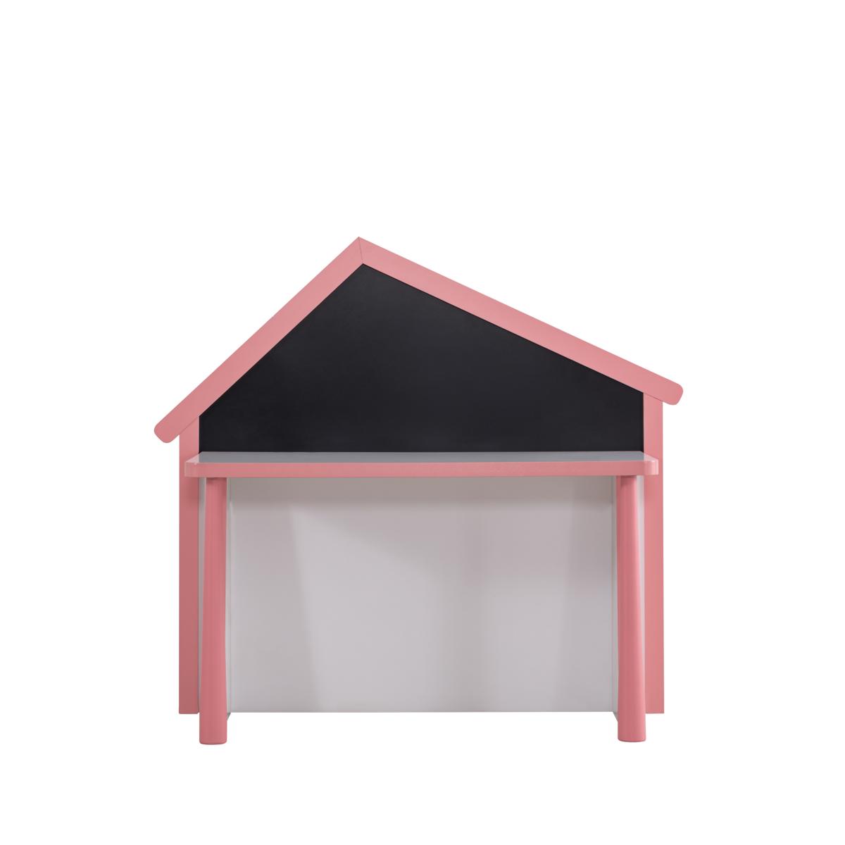 Odacix Schreibtisch Garden mit Hausrückwand Pink Weiß