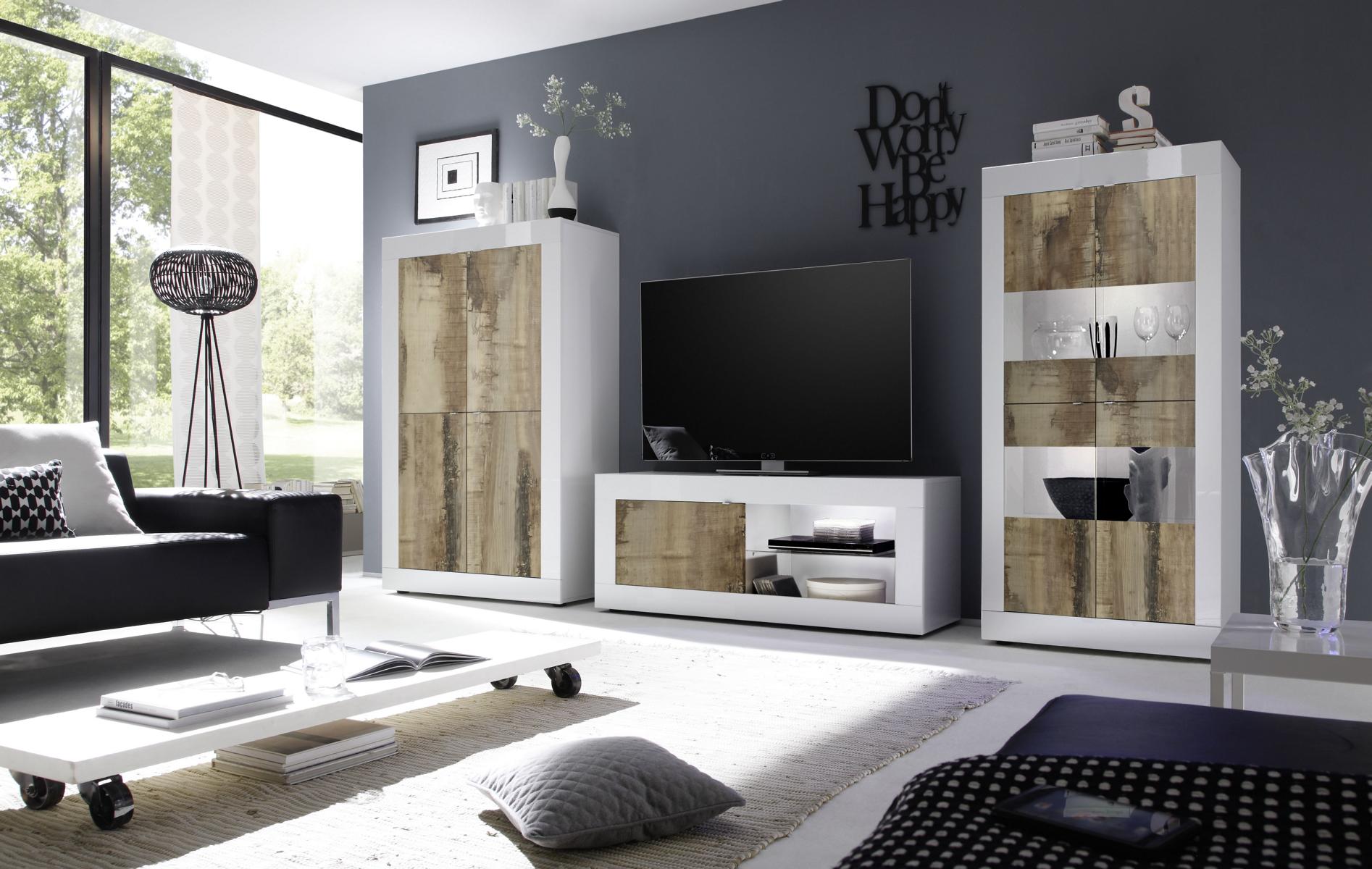 TV-Lowboard Basic mit Tür Modernes Design Pero-Optik