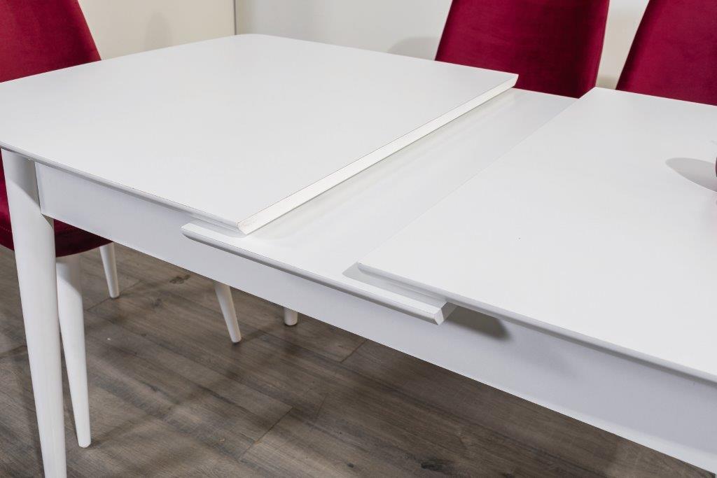 Raudi Esszimmer-Tisch Milan 130x80 ausziehbar Weiß