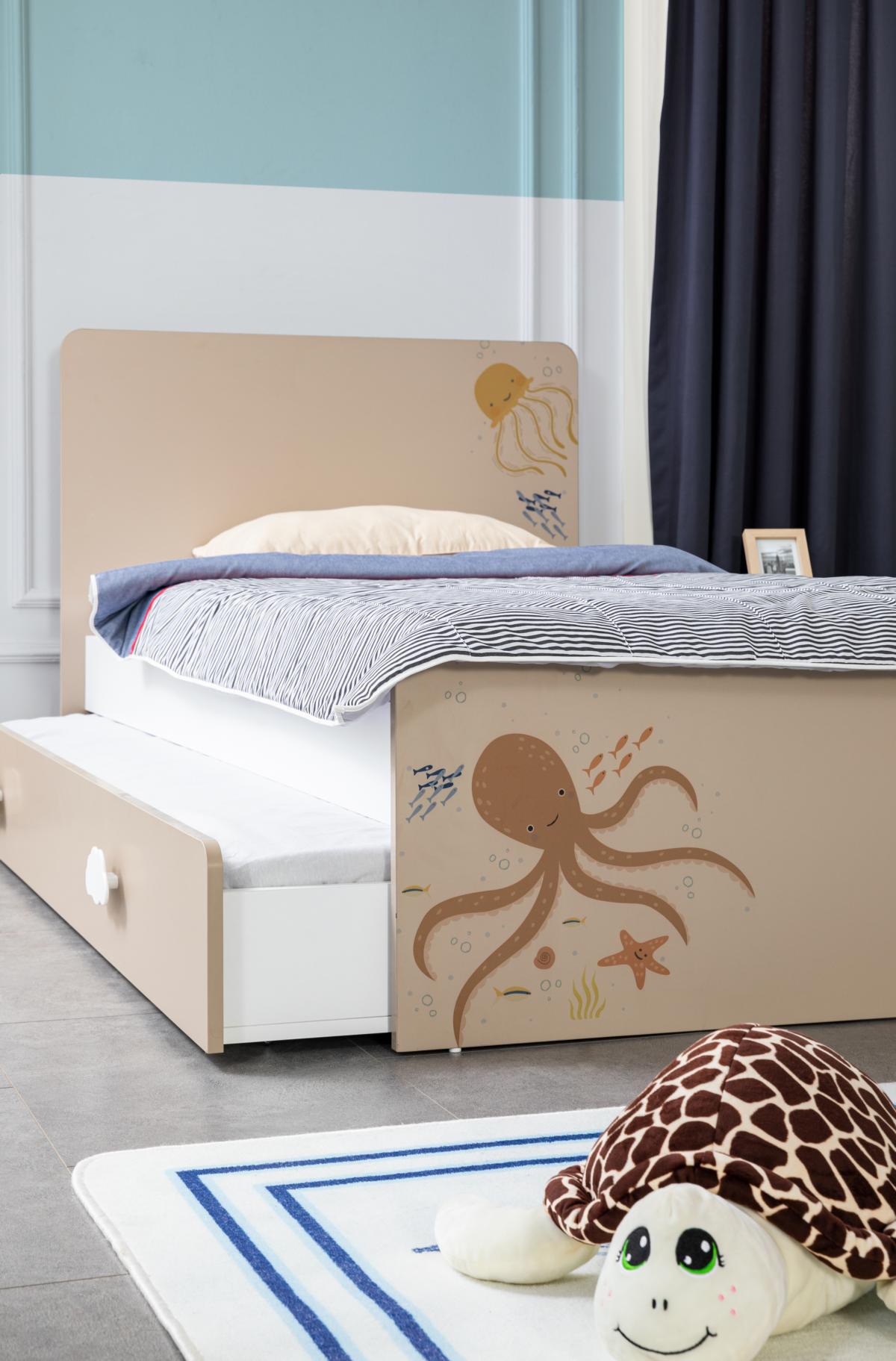 Titi Kinderbett Ocean in 100x200 cm mit Bettkasten
