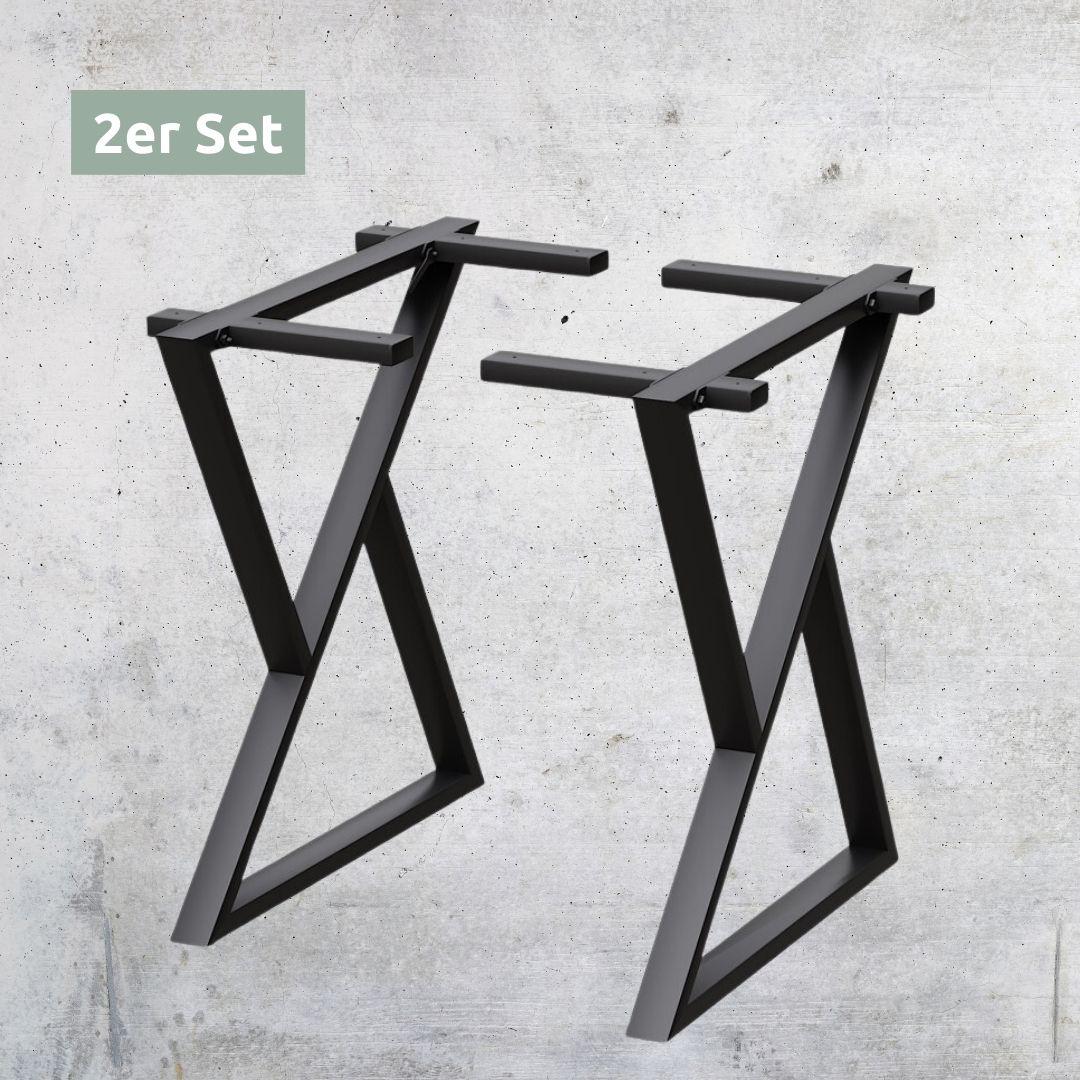 Holz4Home Tischgestell Doppel-Dreieck pulverbeschichtet