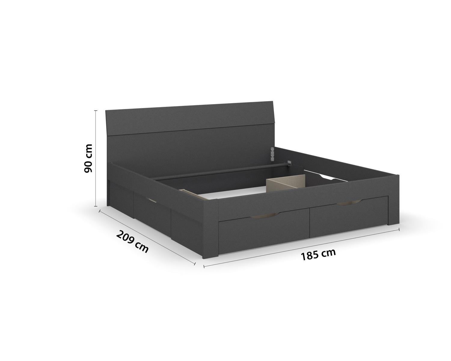 Rauch Bett Allrounder mit optionalem Bettkasten 180x200 cm
