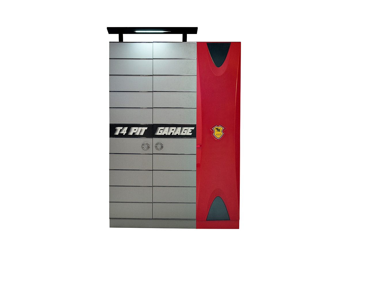 Titi Anstellschrank Cat Garage 1-türig in Rot