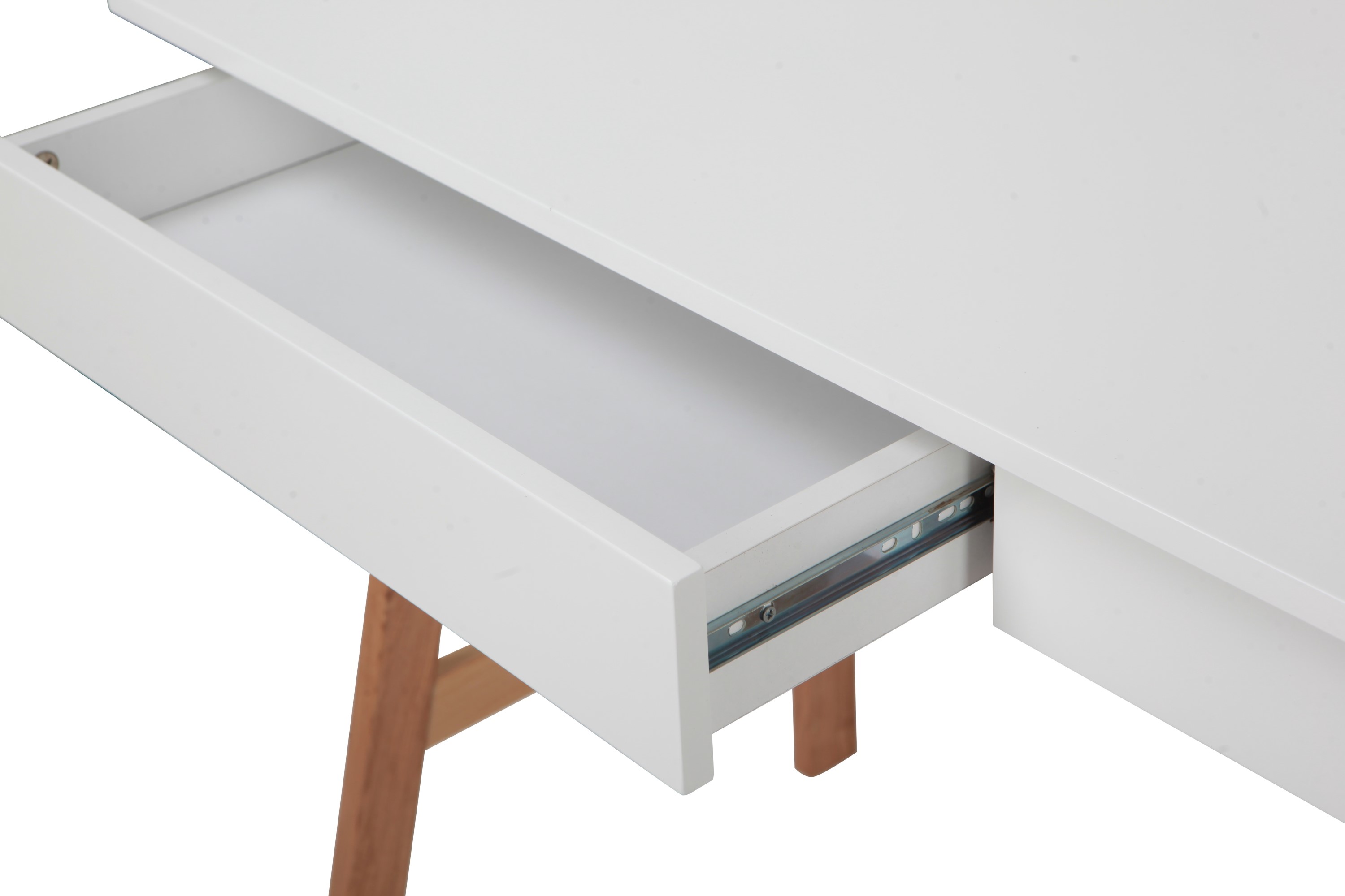 Möbilia Schreibtisch Umea mit 2 Schubladen Weiß