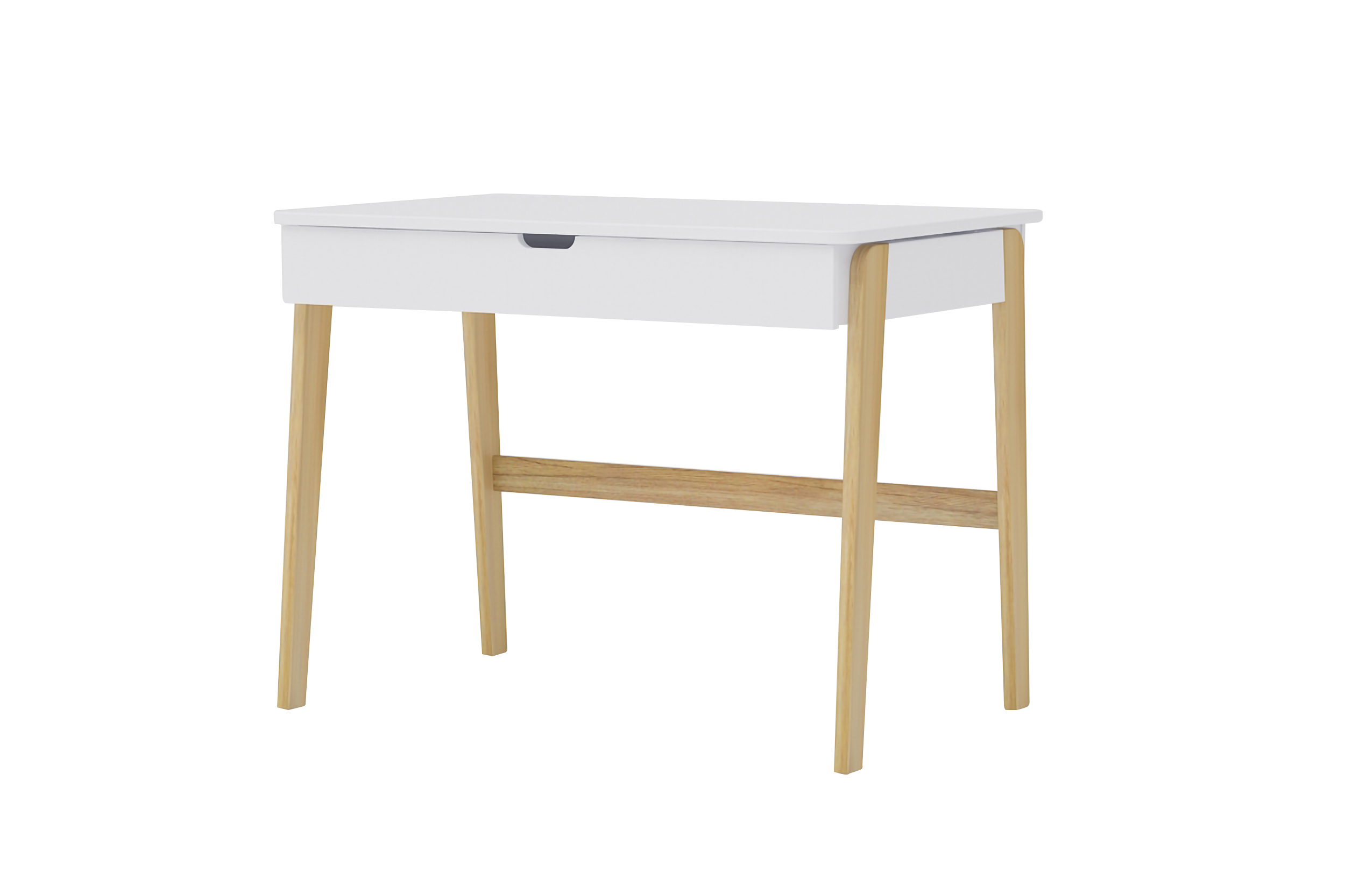 Möbilia Schreibtisch Campo mit Schublade Weiß