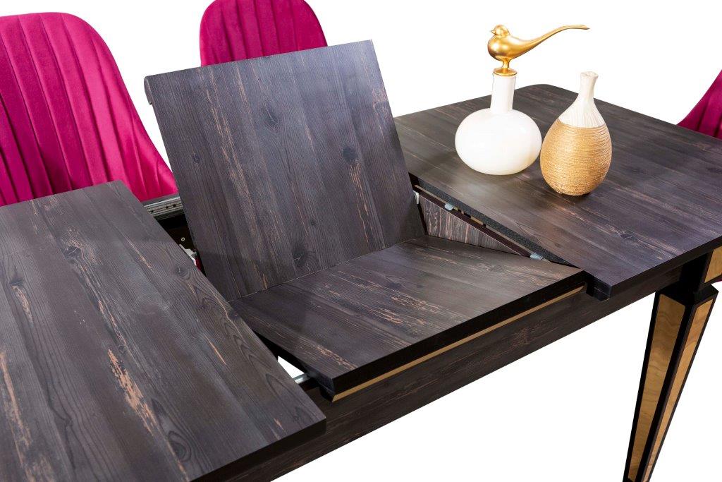 Raudi Esszimmer-Tisch Sato 140x80 ausziehbar Holzoptik
