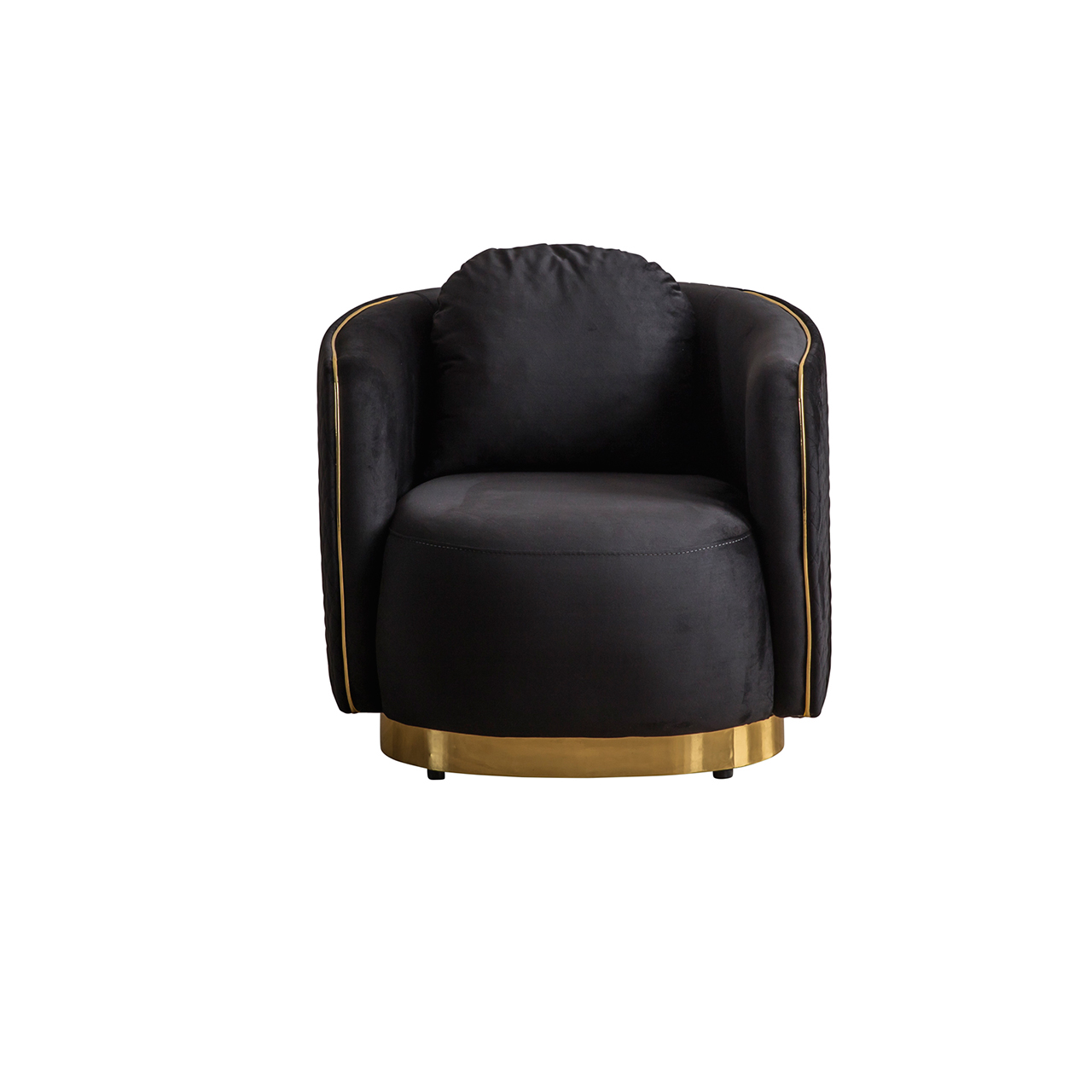 Eymense Design Sessel Golden Schwarz Gold 