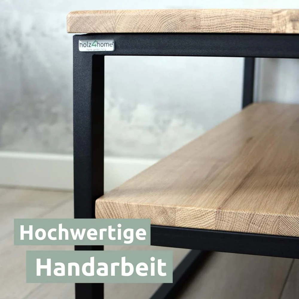 Holz4Home Couchtisch Eiche mit 2 Platten Modernes Design 
