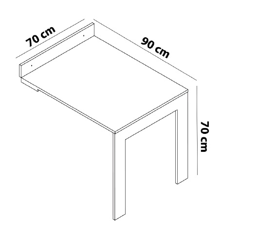 Multimo Wandklapptisch Frame Table Pita mit Motiv