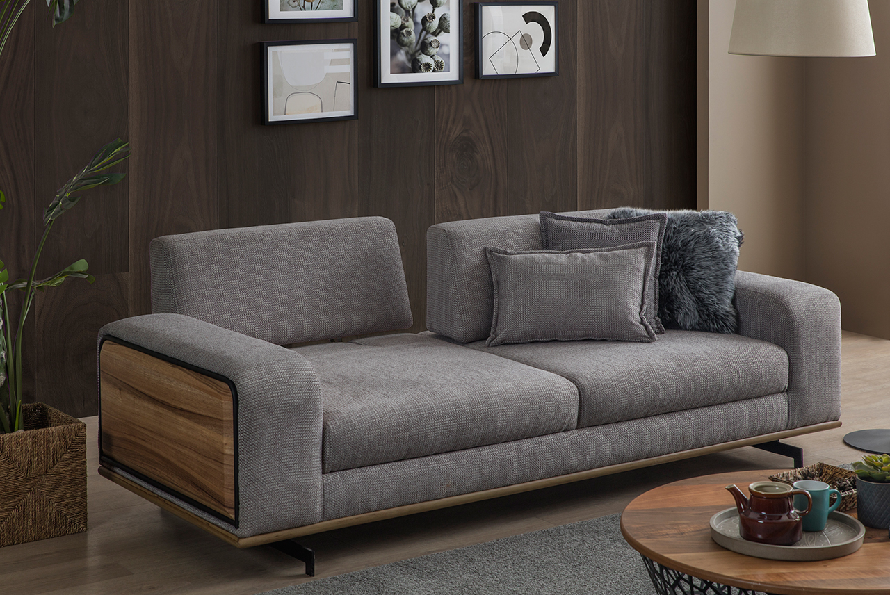Eymense Design Sofa Imza 3-Sitzer mit Schlaffunktion
