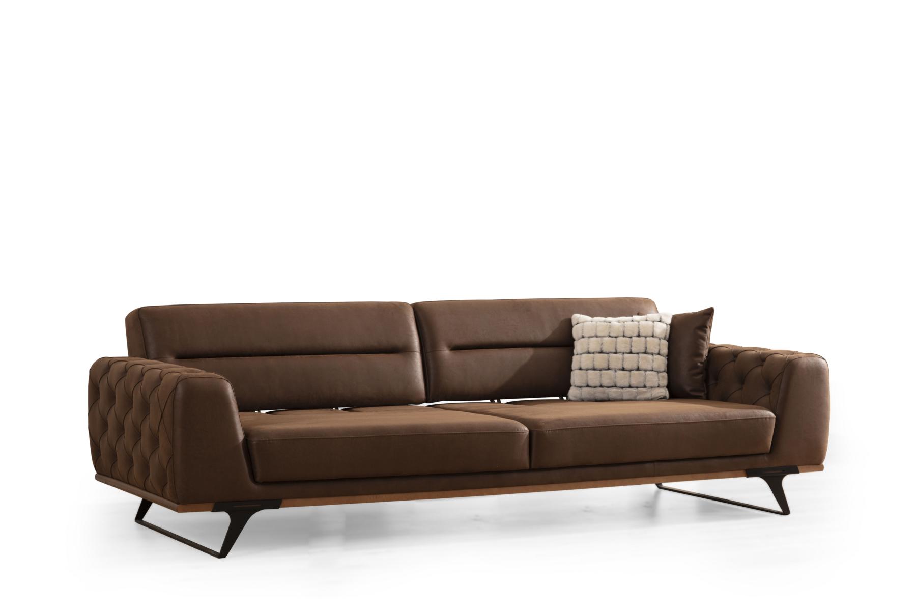 Woox 4-Sitzer Sofa Kent Sofa Hainbuche Metall 