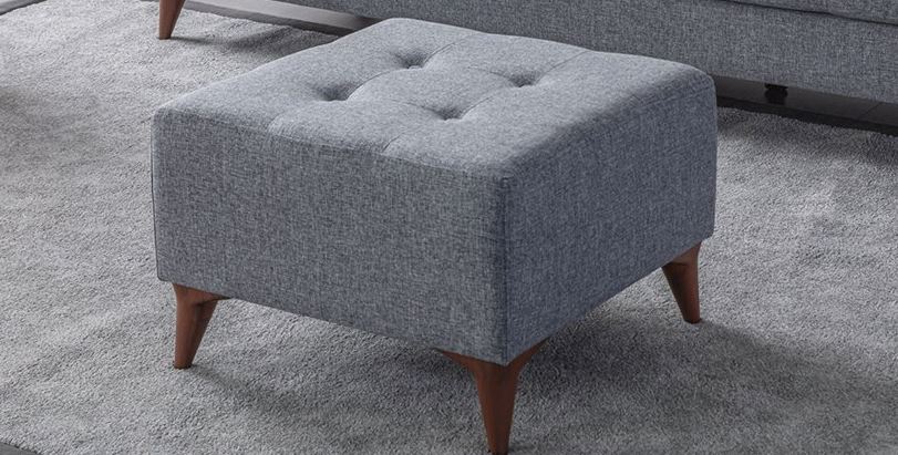 Eymense 3-Sitzer Sofa Kraft Leinenstoff Modern Hellgrau