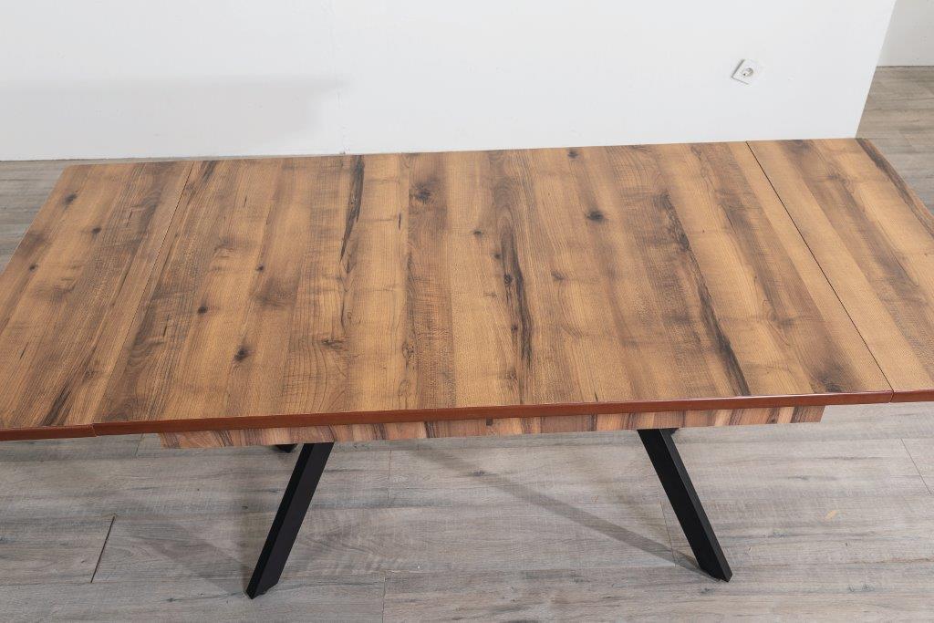 Raudi Esszimmer-Tisch Panama 130x80 ausziehbar Nussbaumoptik