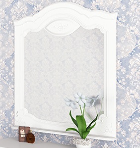 Orchidea Wandspiegel Weiß 80x104x9 cm