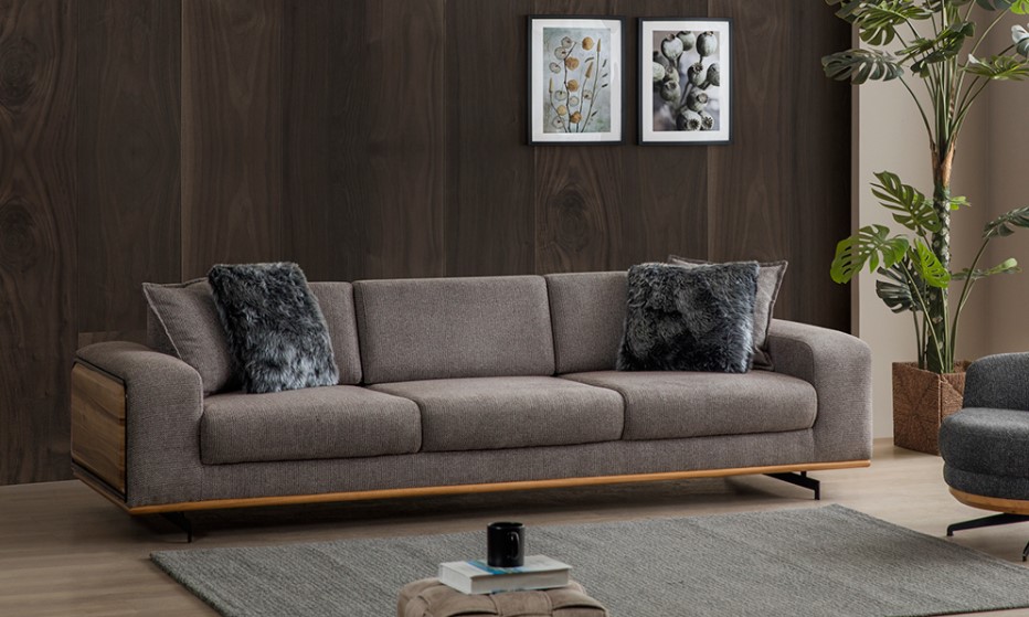 Eymense Design Sofa Imza 4-Sitzer mit Schlaffunktion