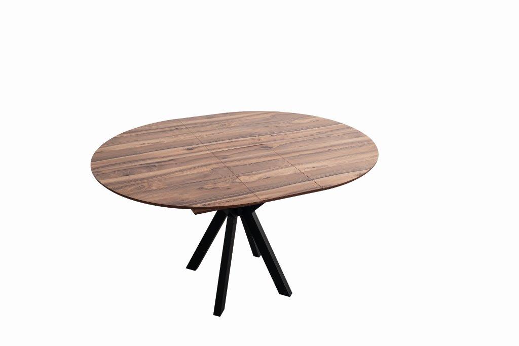 Raudi Esszimmer-Tisch Viyana 120x80 oval ausziehbar Walnussoptik