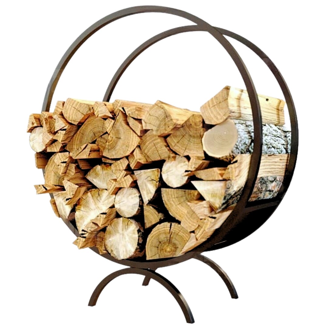 Holz4Home Brennholzregal | Kaminholzständer rund