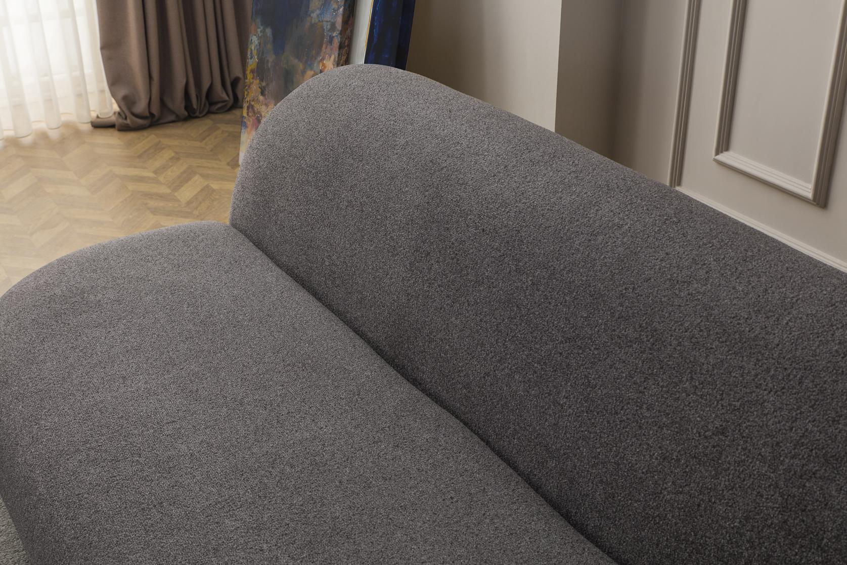 Eymense Design Sofa Pretty 3-Sitzer Modern Grau