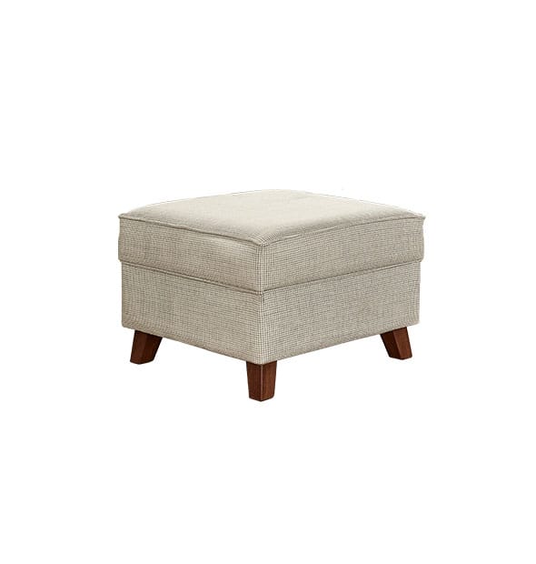 Almila Schaukelstuhl im Sessel Design mit Hocker Beige