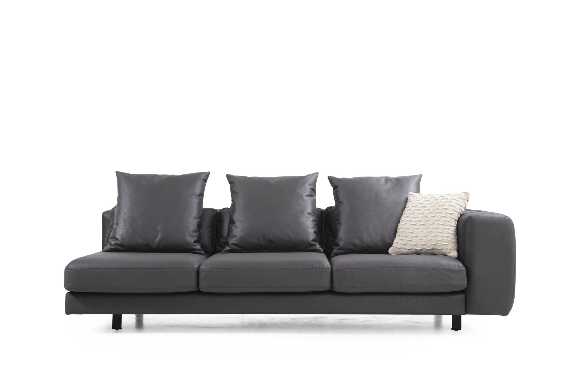 Woox Sofa 3-Sitzer mit Armlehne Soft Corner Hainbuche