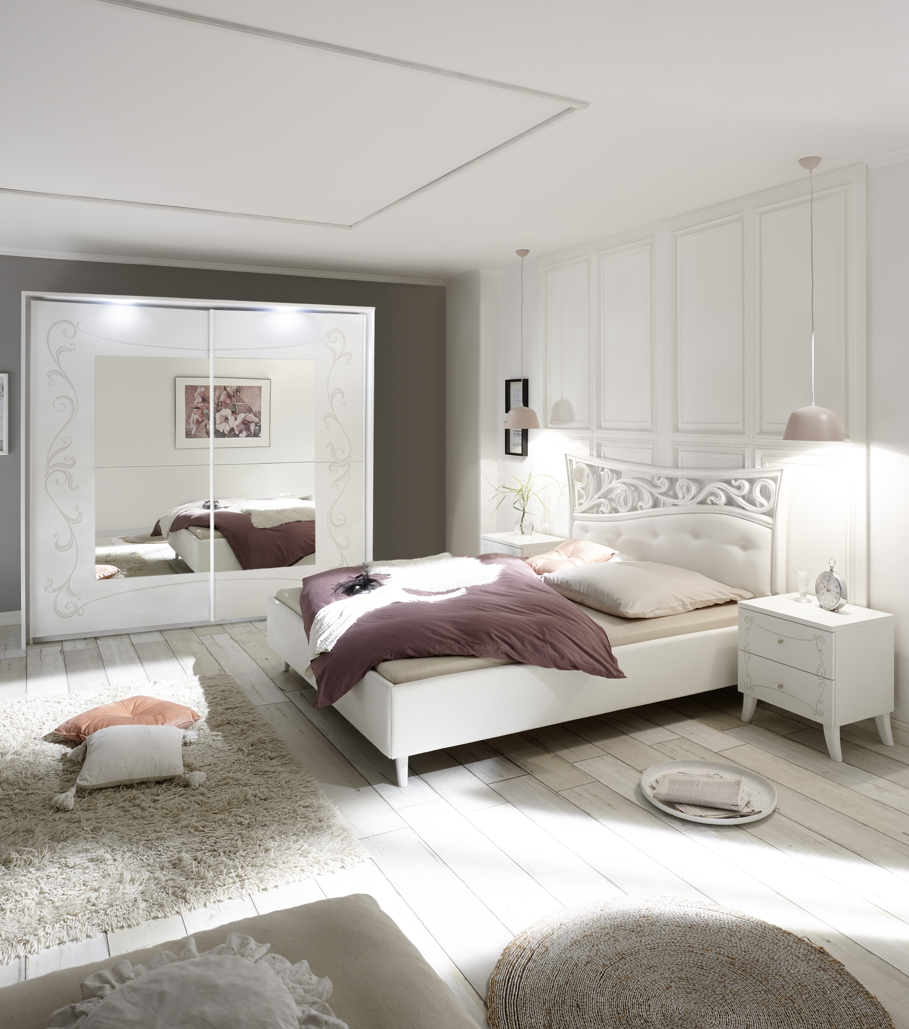 Schlafzimmer Sereina in romantischem Stil 220cm
