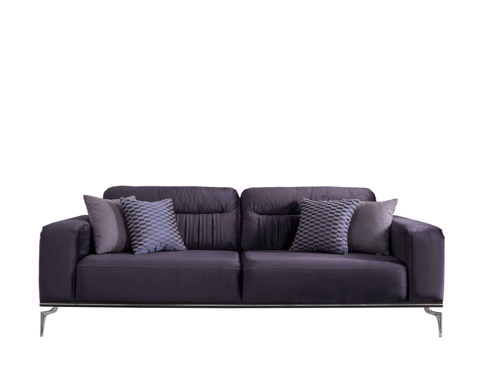 Weltew Design Sofa 2-Sitzer New Zirkon Schwarz