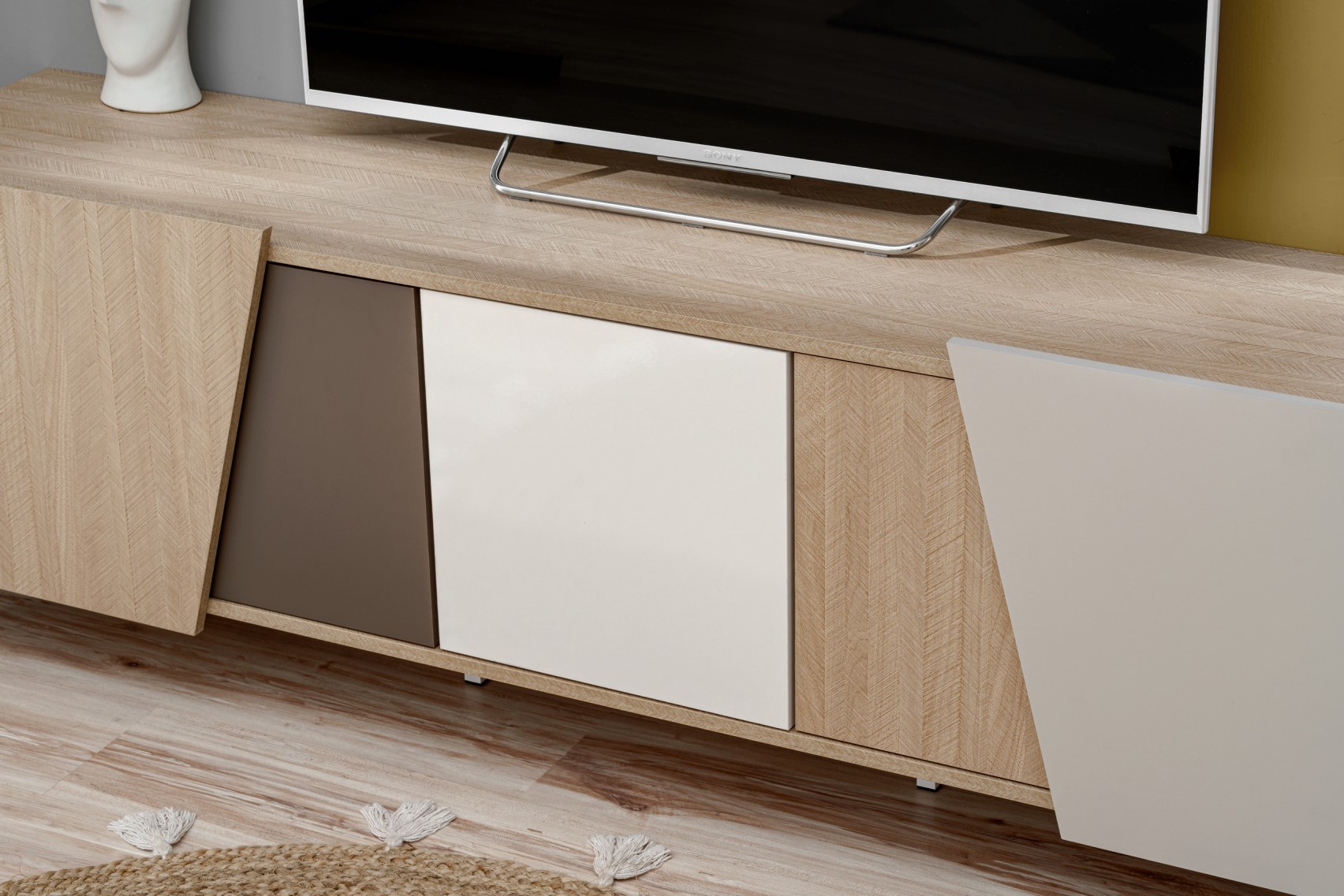Furnival Design TV-Board Viste Mehrfarbig Modern 5-türig