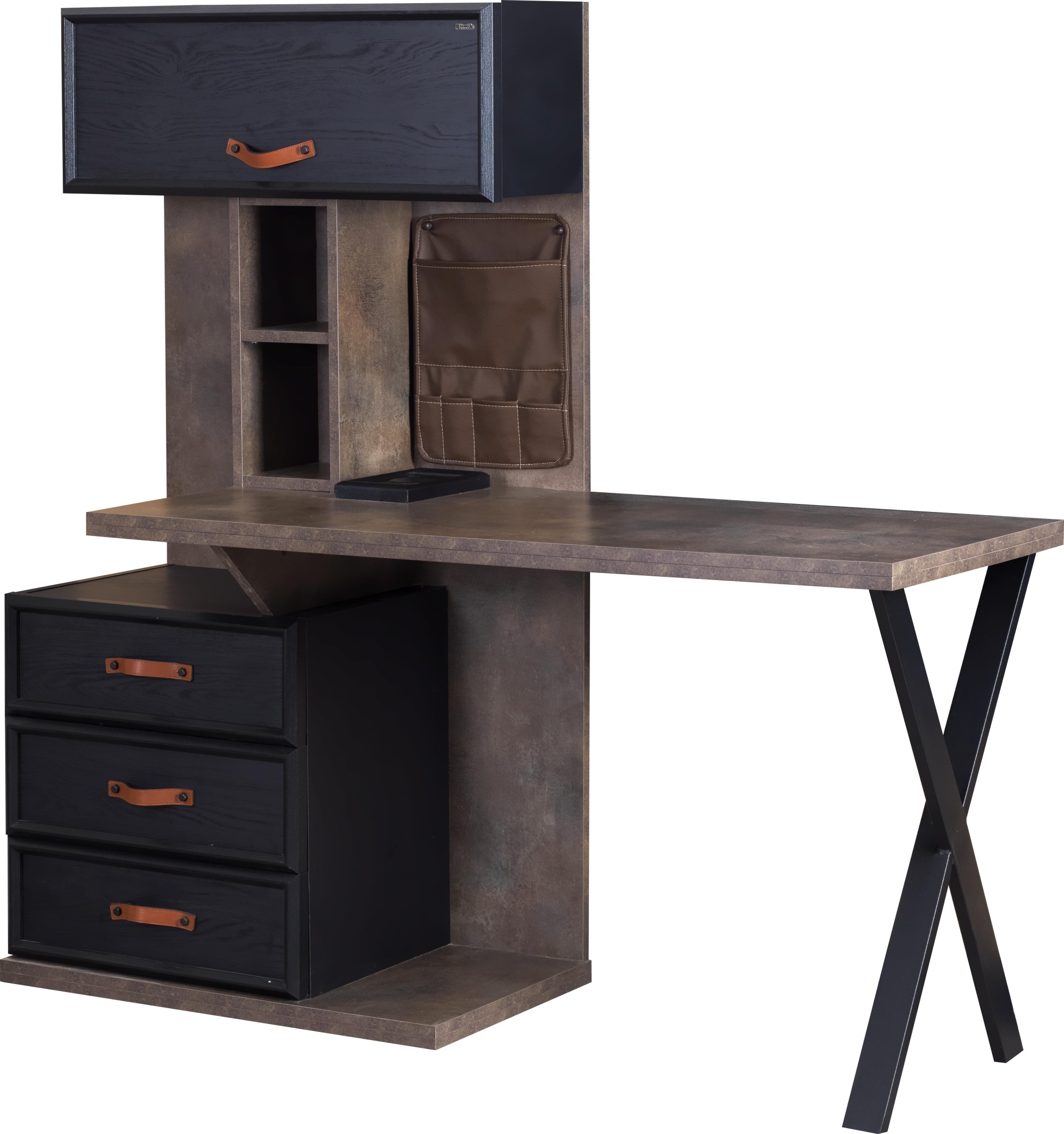 Ritmik Schreibtisch Toledo mit Schubladen & Wireless-Charger