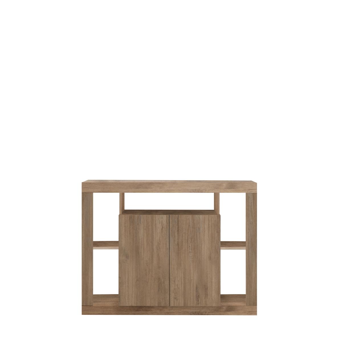 Sideboard Rimini 2-türig offene Fächer Mercure NB Holzstruktur