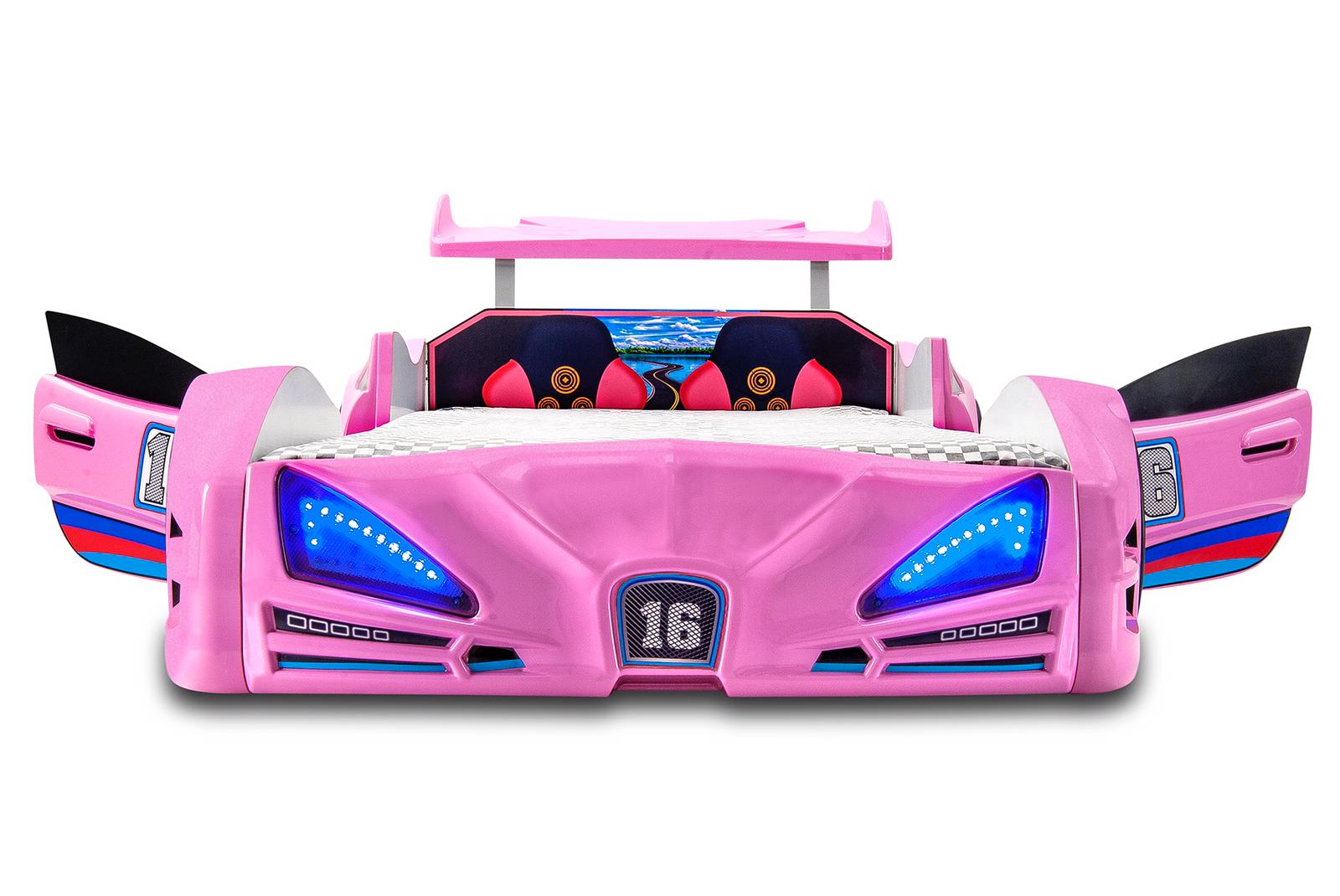Autobett XRF3 Venom mit Sound und Türen Pink 