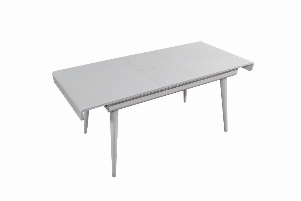 Raudi Esszimmer-Tisch Alanis 140x80 ausziehbar Weiß
