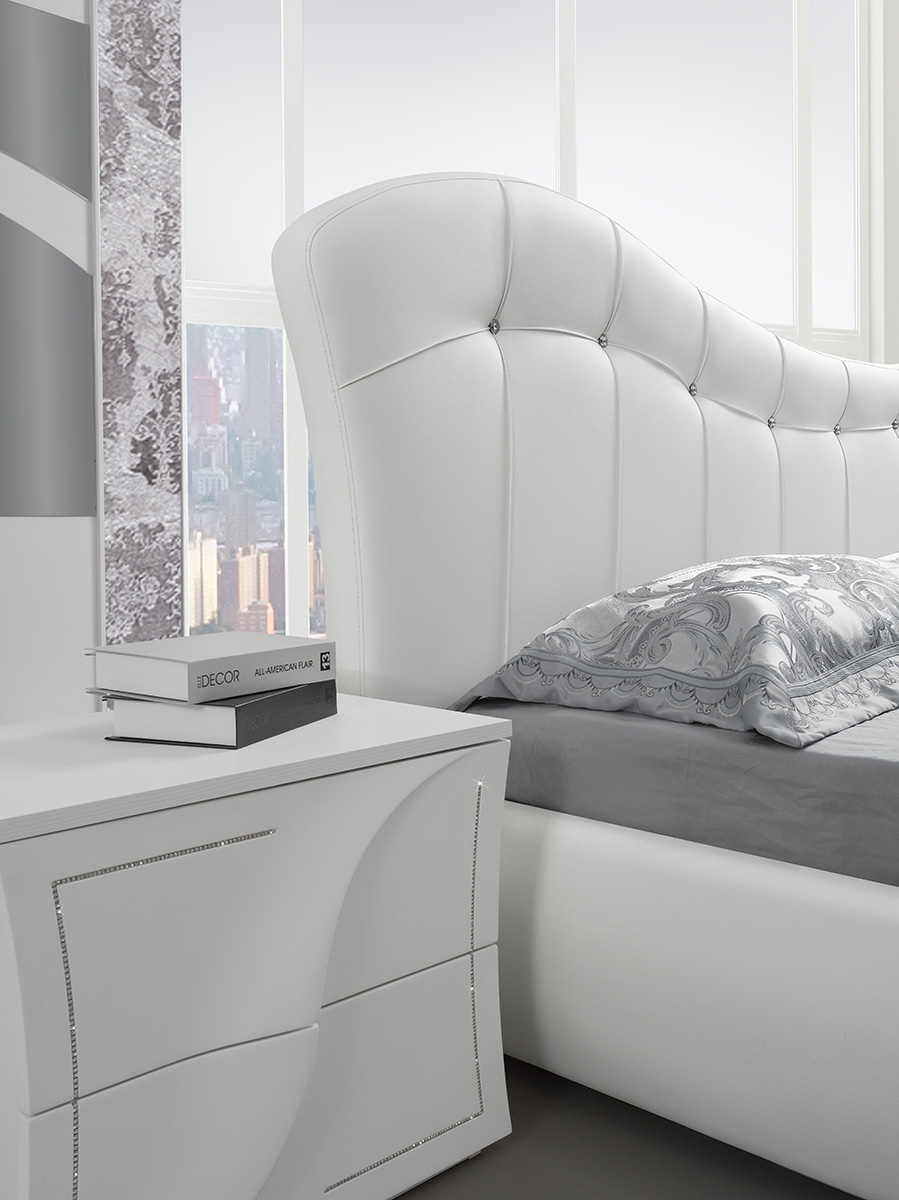 Schlafzimmer Set Mabel 160x190 in Weiß