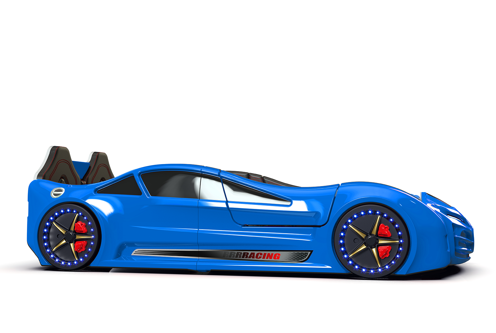 Autobett XR9 Racing mit LED und Flügeltüren Blau