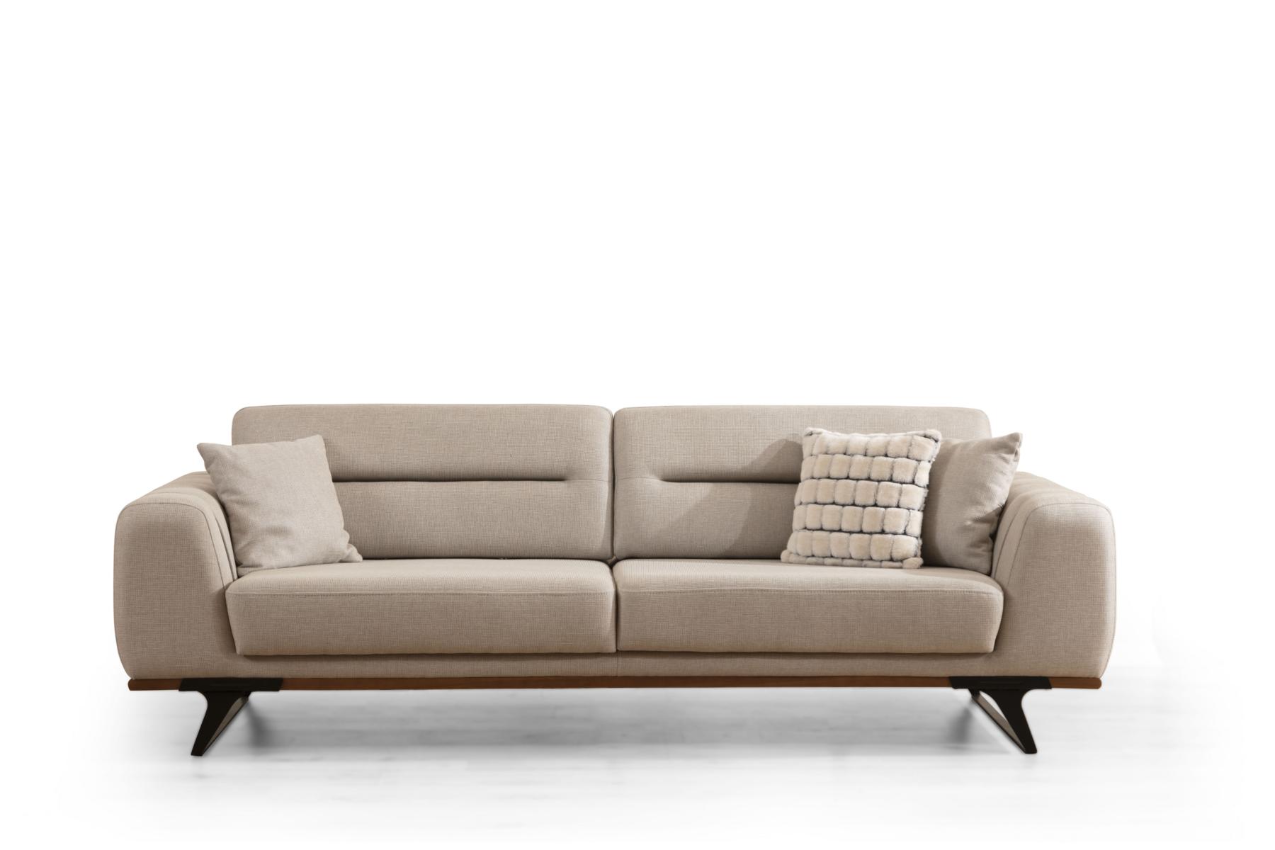 Woox 3-Sitzer Sofa Kent Sofa Hainbuche Metall 