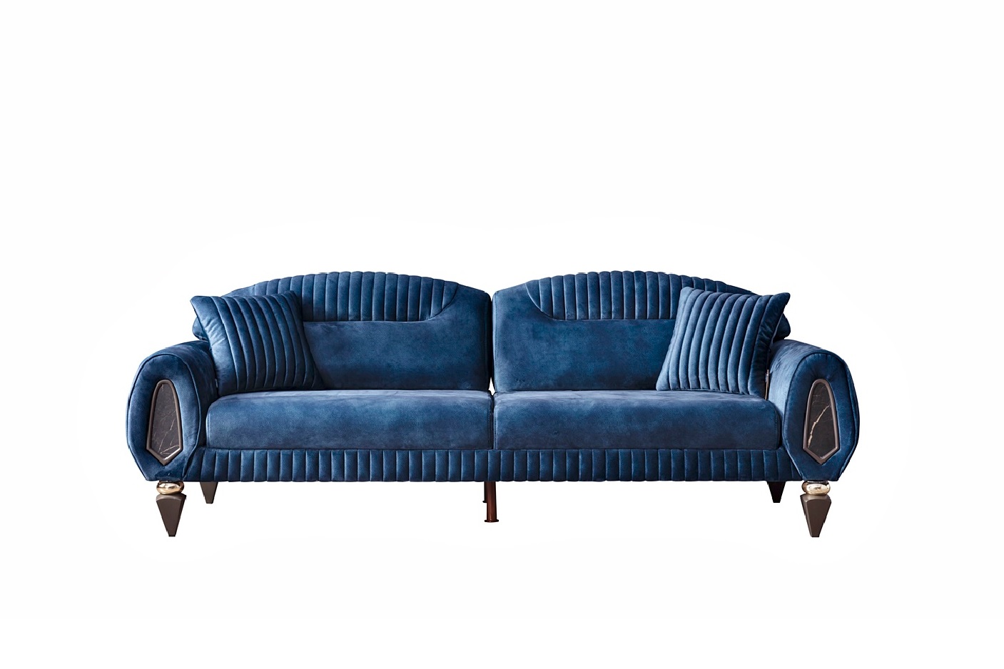 Weltew Sofa 3-Sitzer mit Schlaffunktion Lizbon Blau
