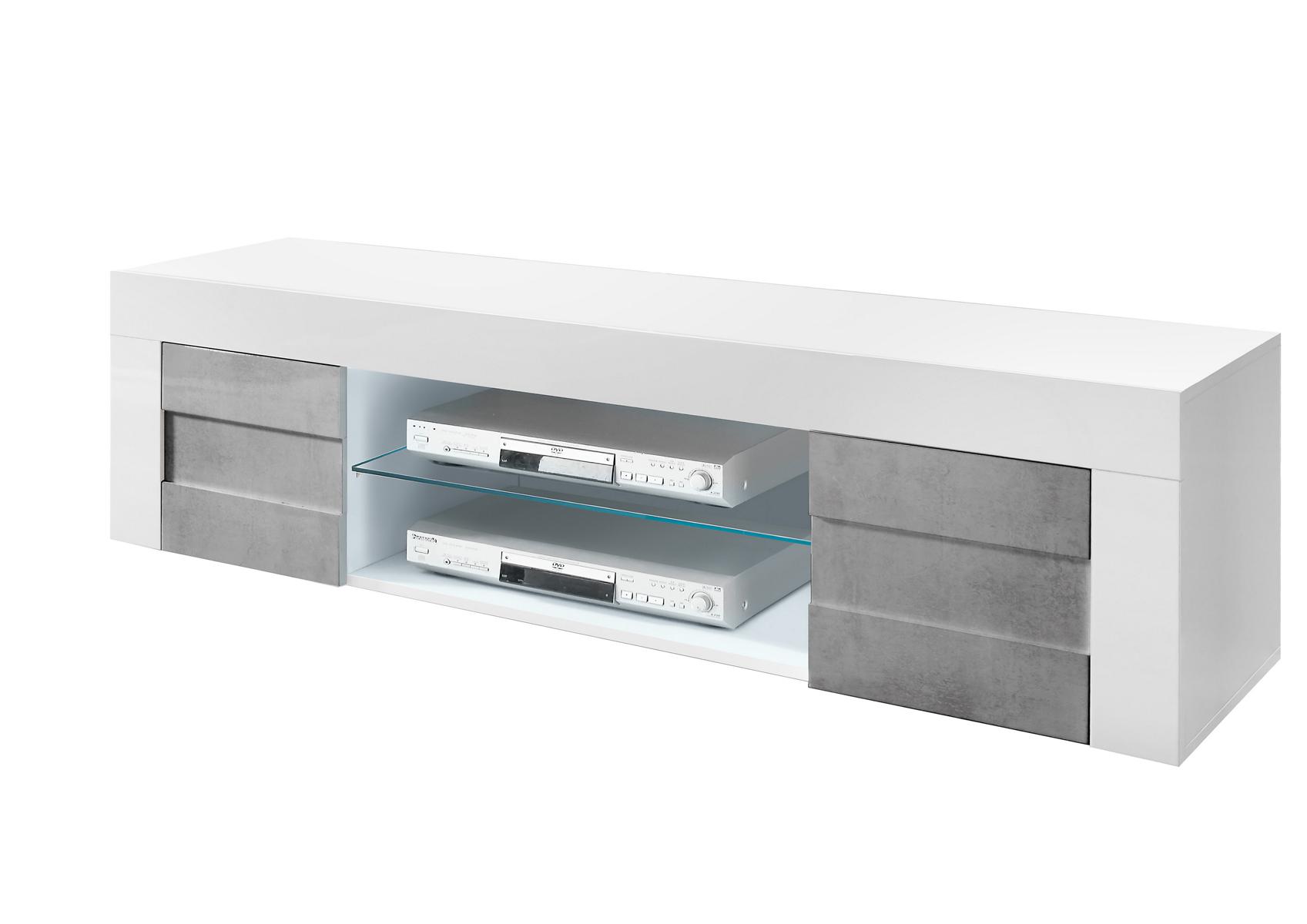 TV-Board Easy Modernes Design Beton-Optik 2 Türen 181 cm