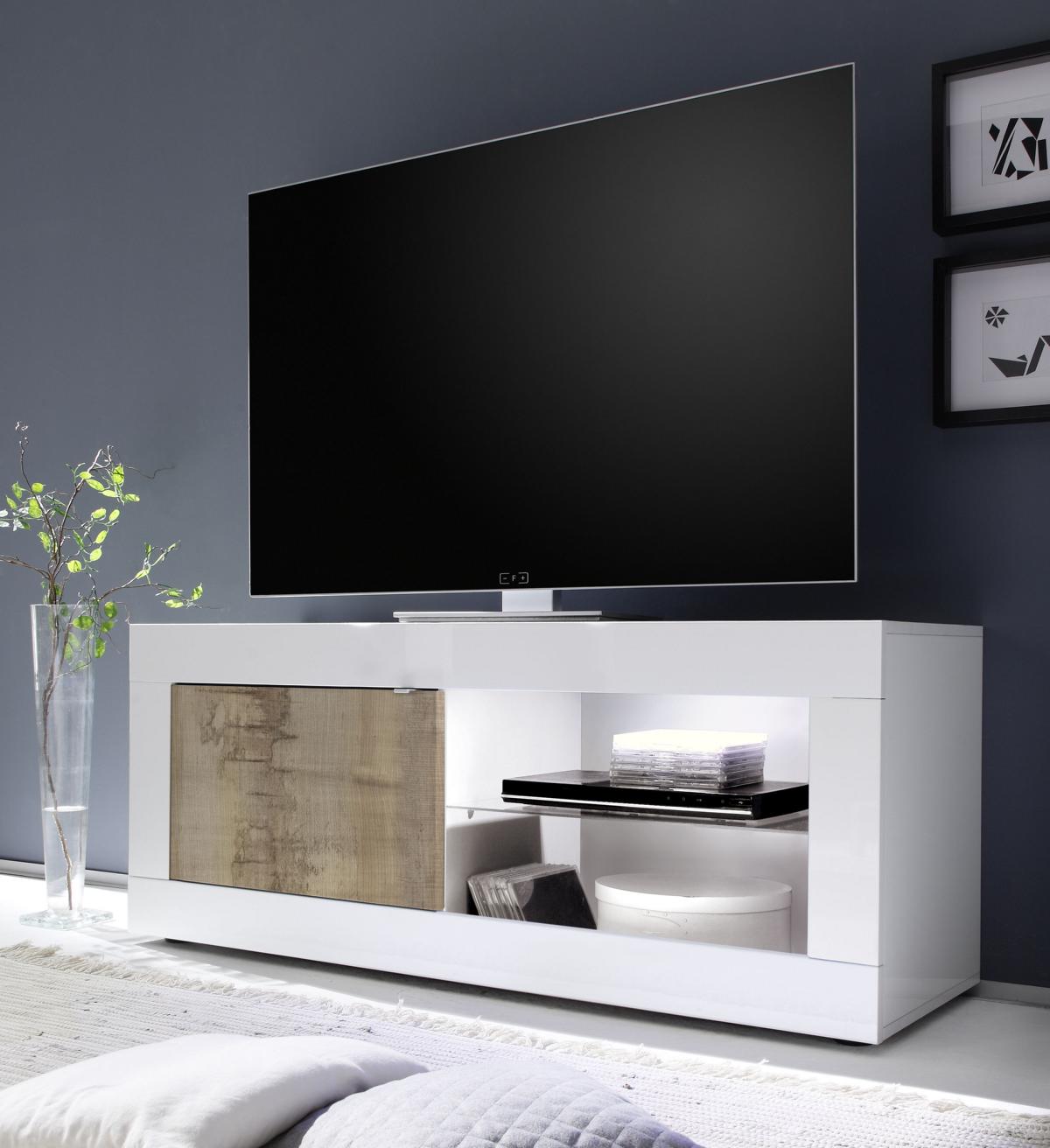 TV Lowboard Basic mit Tür Modernes Design Pero Optik