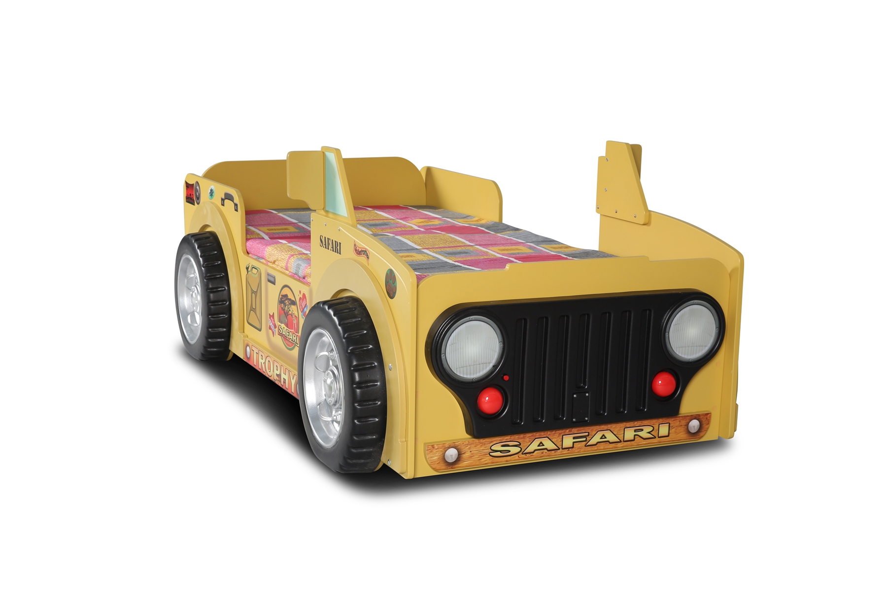 Kinderbett Jeepi Safari mit Lattenrost & Matratze 90x190