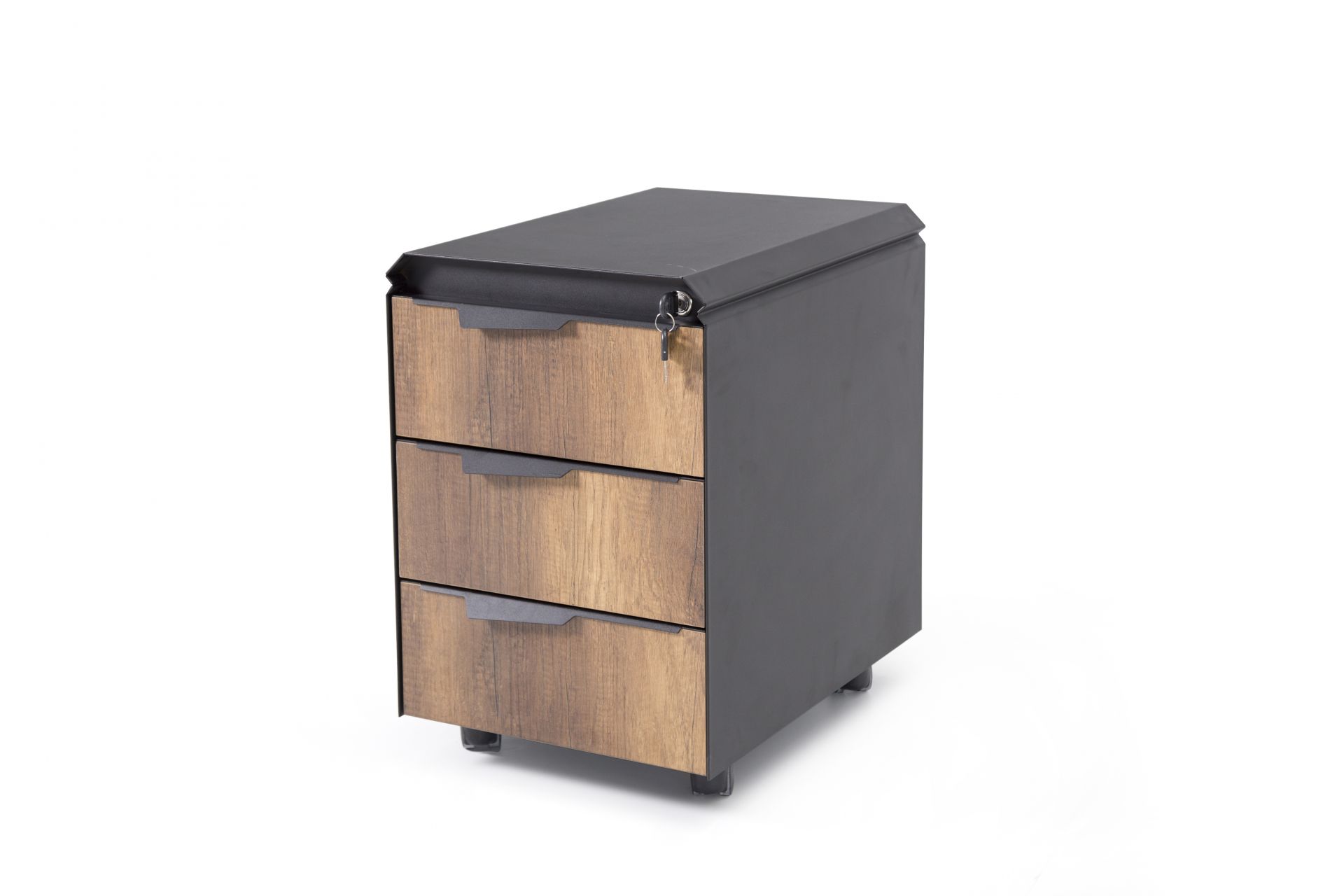 Bürocontainer Holz und Metall bei Möbel Lux