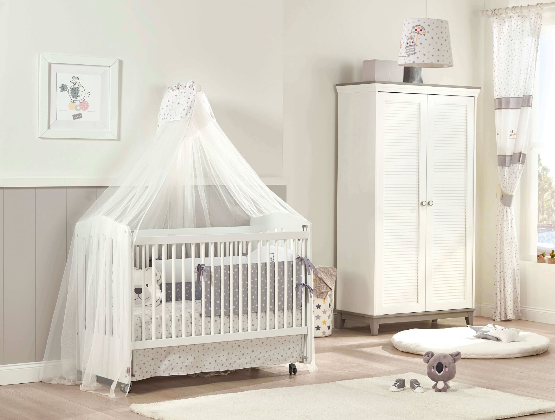 Babyzimmer, Kinderzimmer und Jugendzimmer in grau | bei Möbel Lux