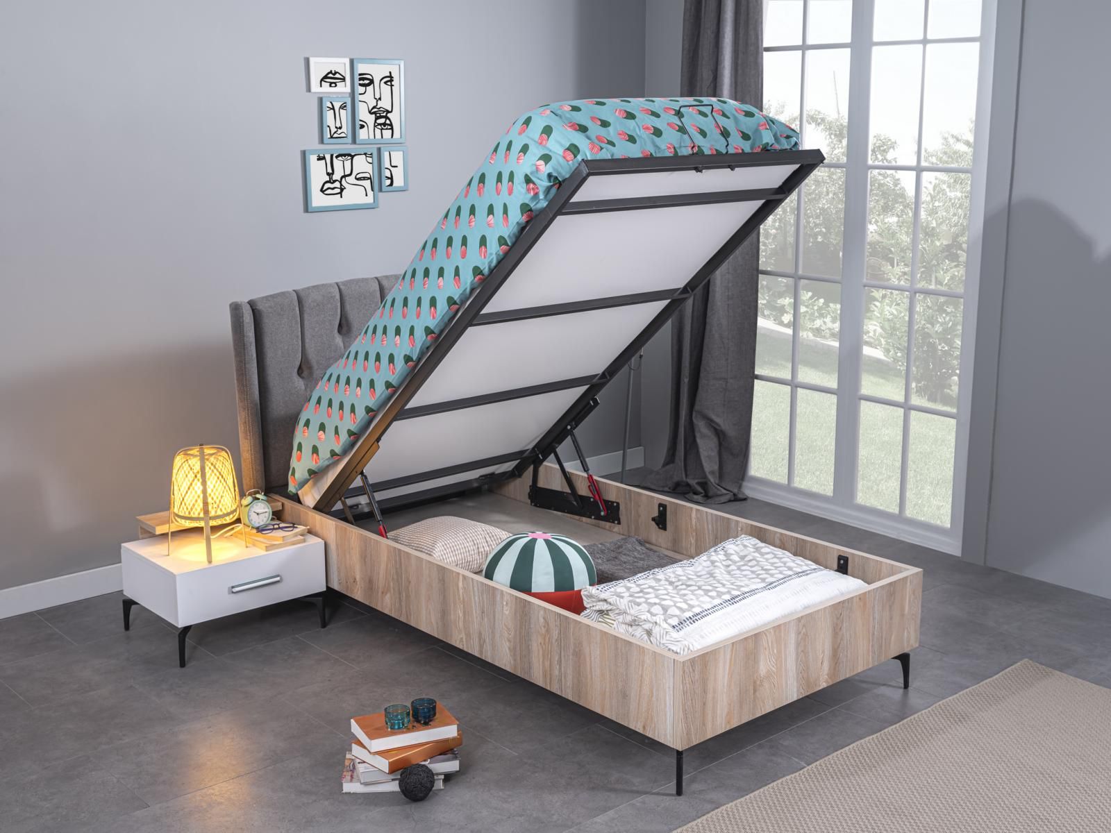 Bett mit Bettkasten 120x200 cm bei Möbel Lux