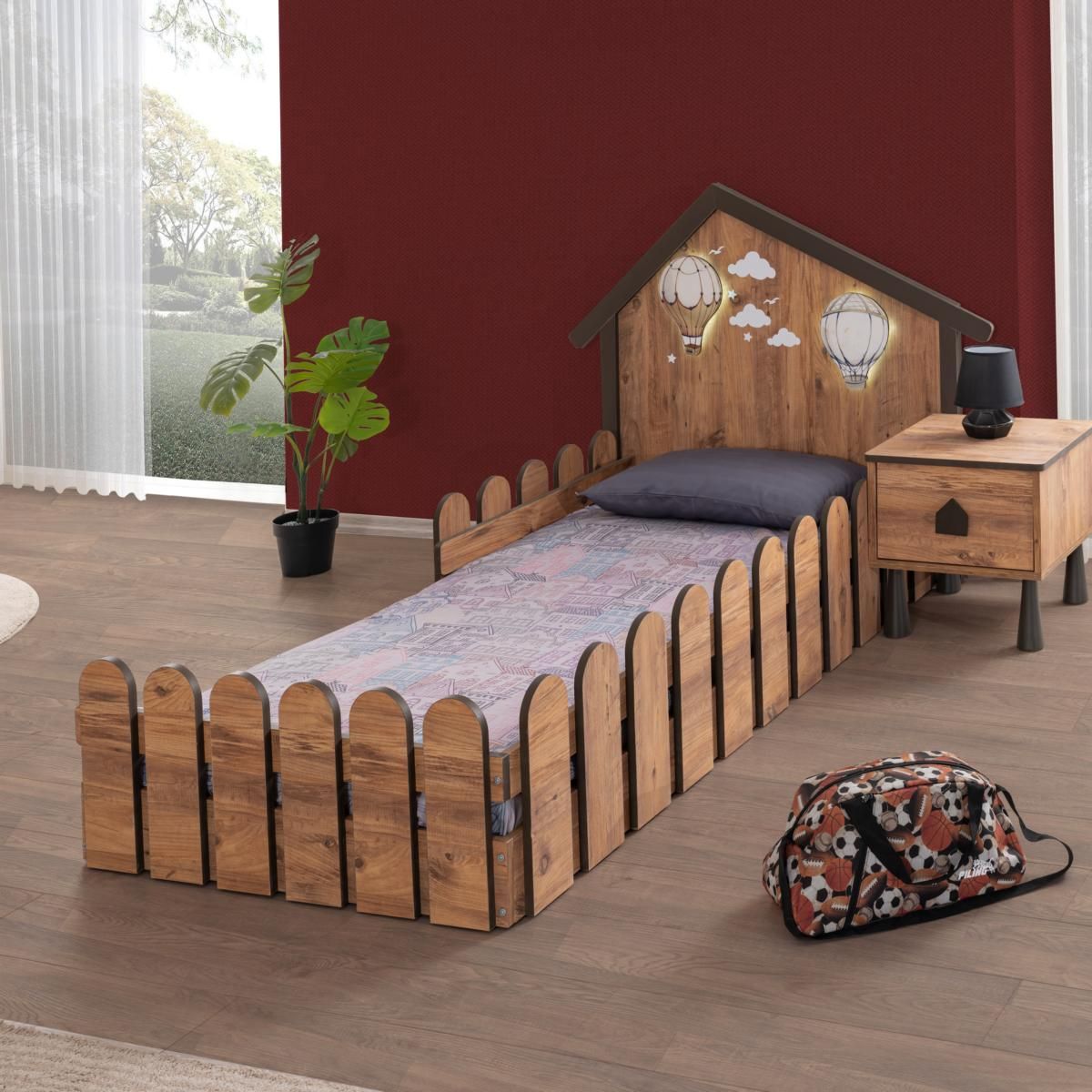 Montessori Bett mit Rausfallschutz bei Möbel Lux