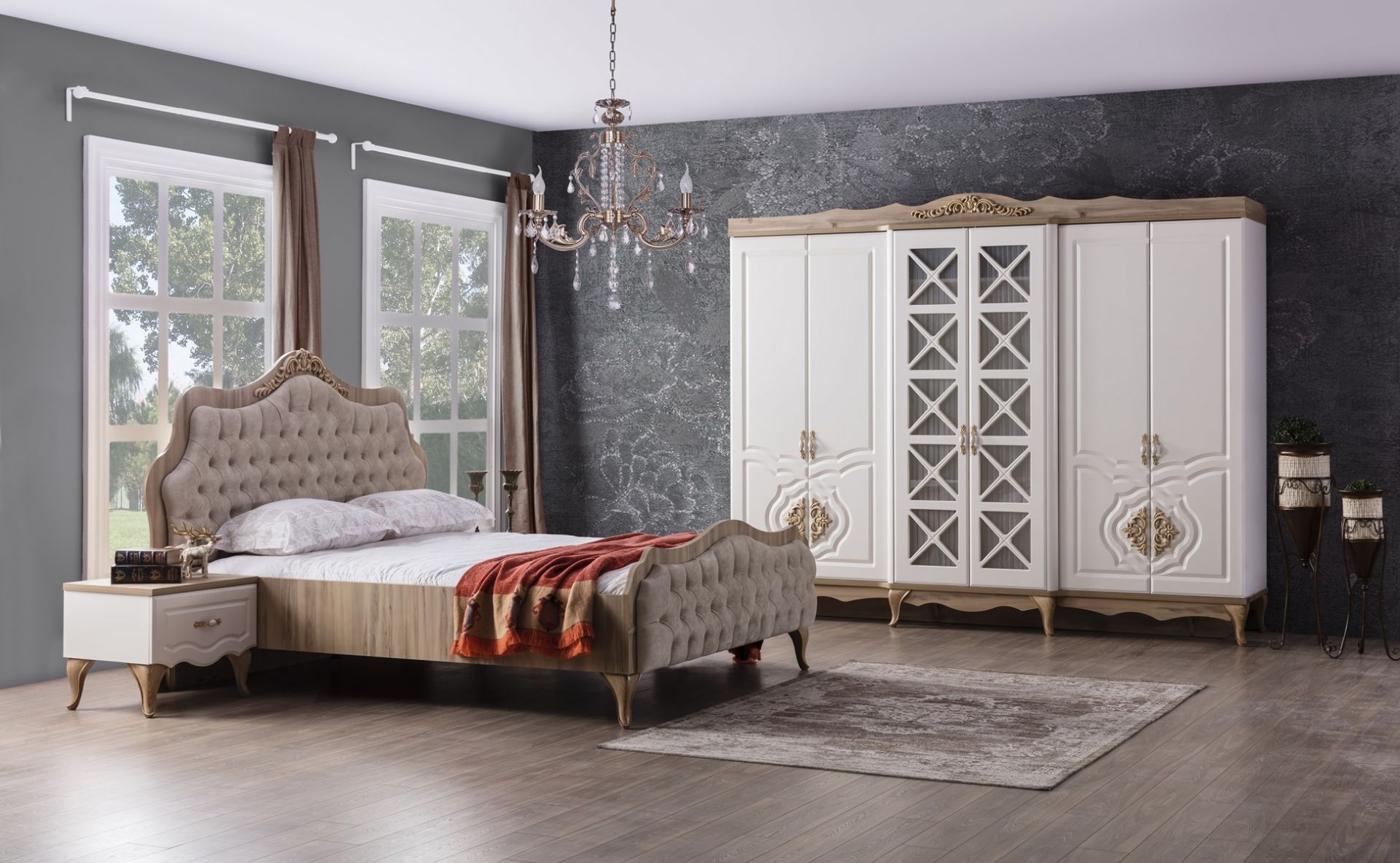 modernes Barock-Schlafzimmer bei Möbel Lux