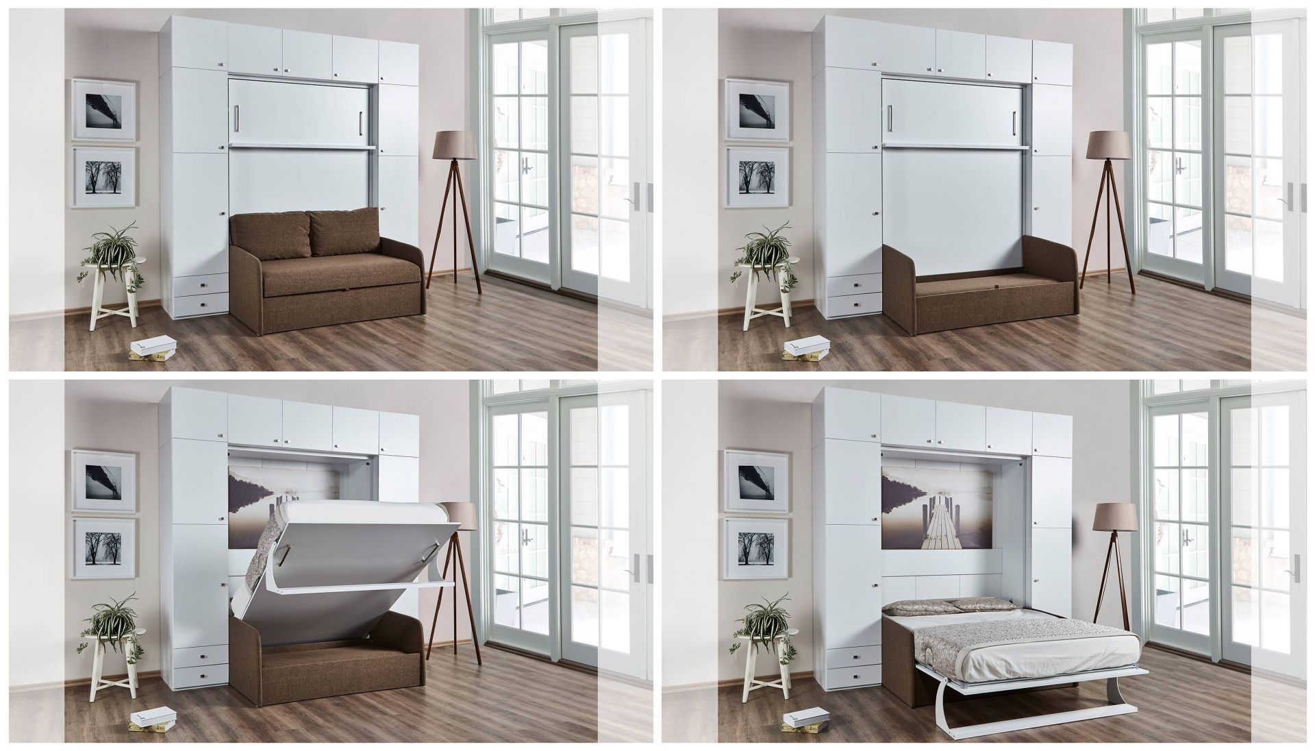 Multifunktionsbett mit integriertem Sofa bei Möbel Lux